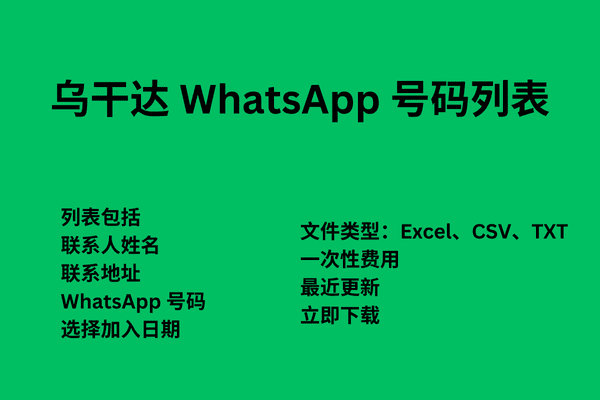 乌干达 WhatsApp 号码列表