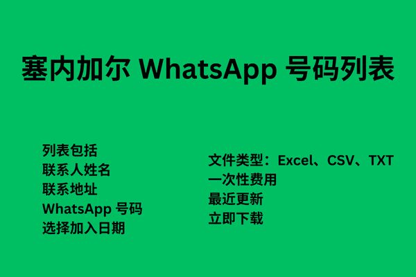 塞内加尔 WhatsApp 号码列表