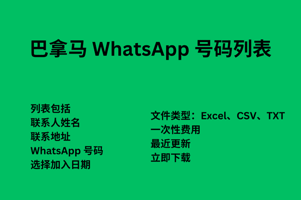 巴拿马 WhatsApp 号码列表