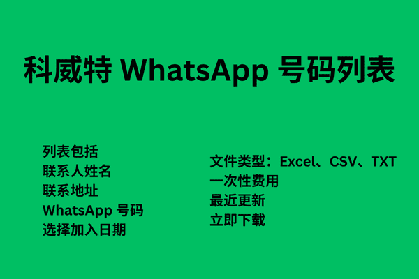 科威特 WhatsApp 号码列表